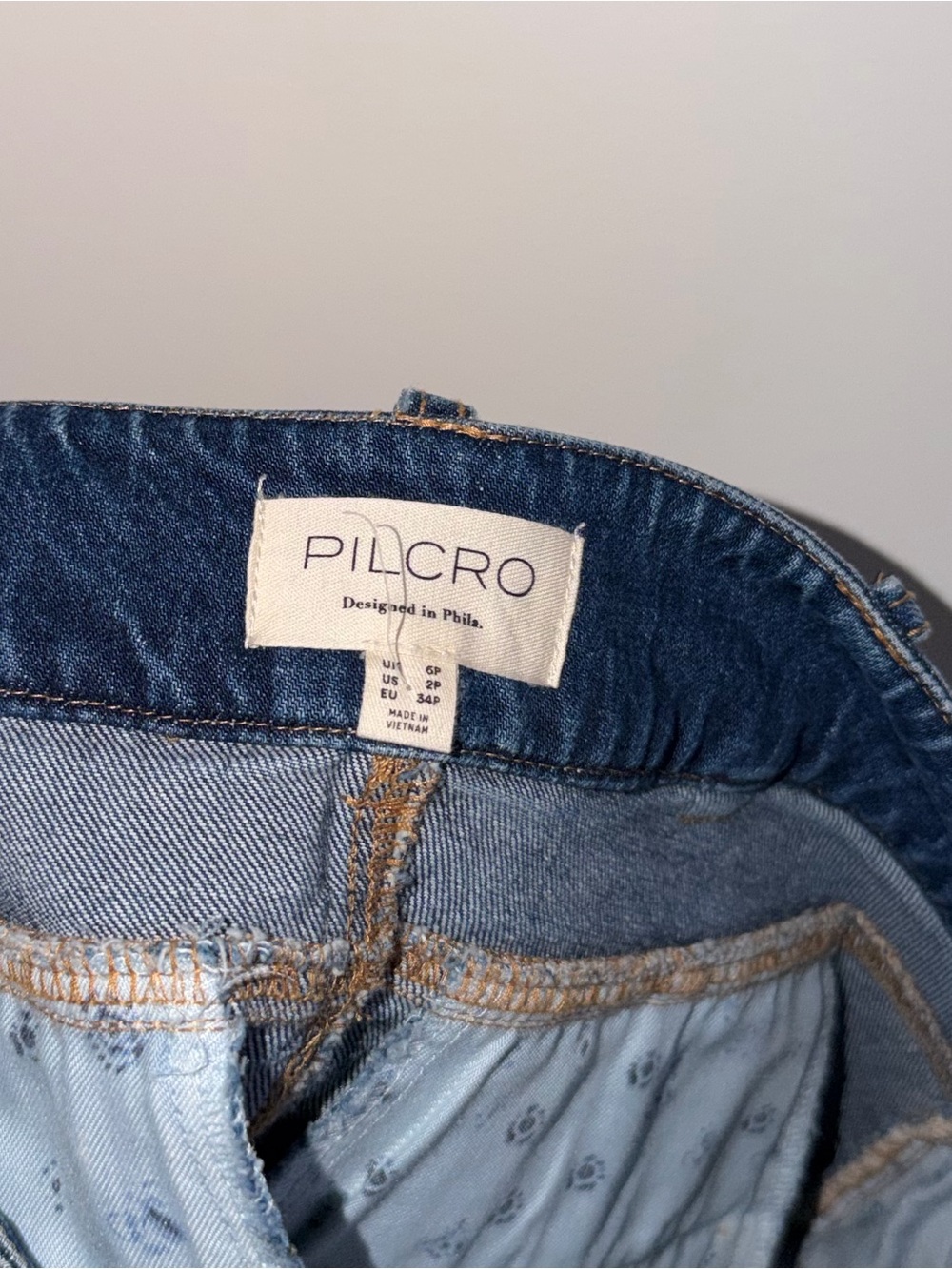 Anthropologie Pilcro Seamed Denim Pencil Skirt 6P western‎ costal cowgirl rodeo - Picture 6 of 8